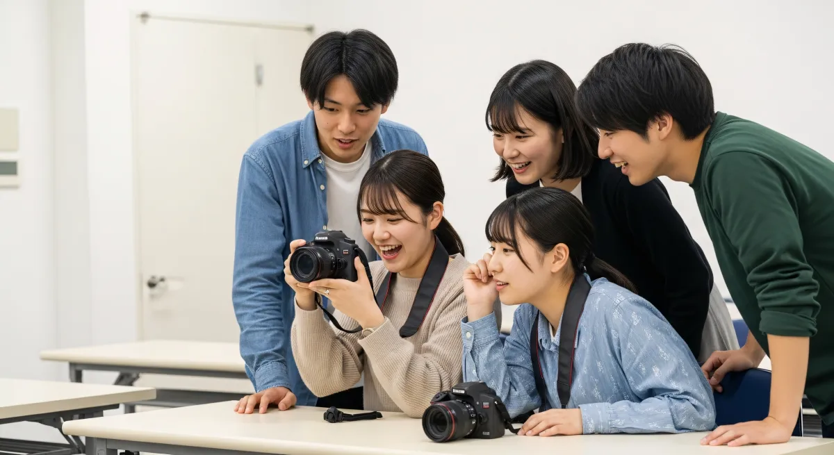 Equipe utilizando smartphones para gestão de redes sociais